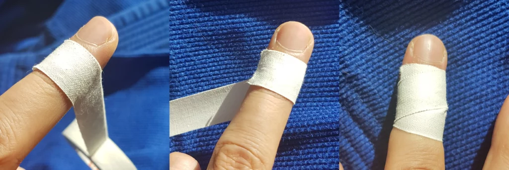 BJJ Finger Taping to avoid abrasions