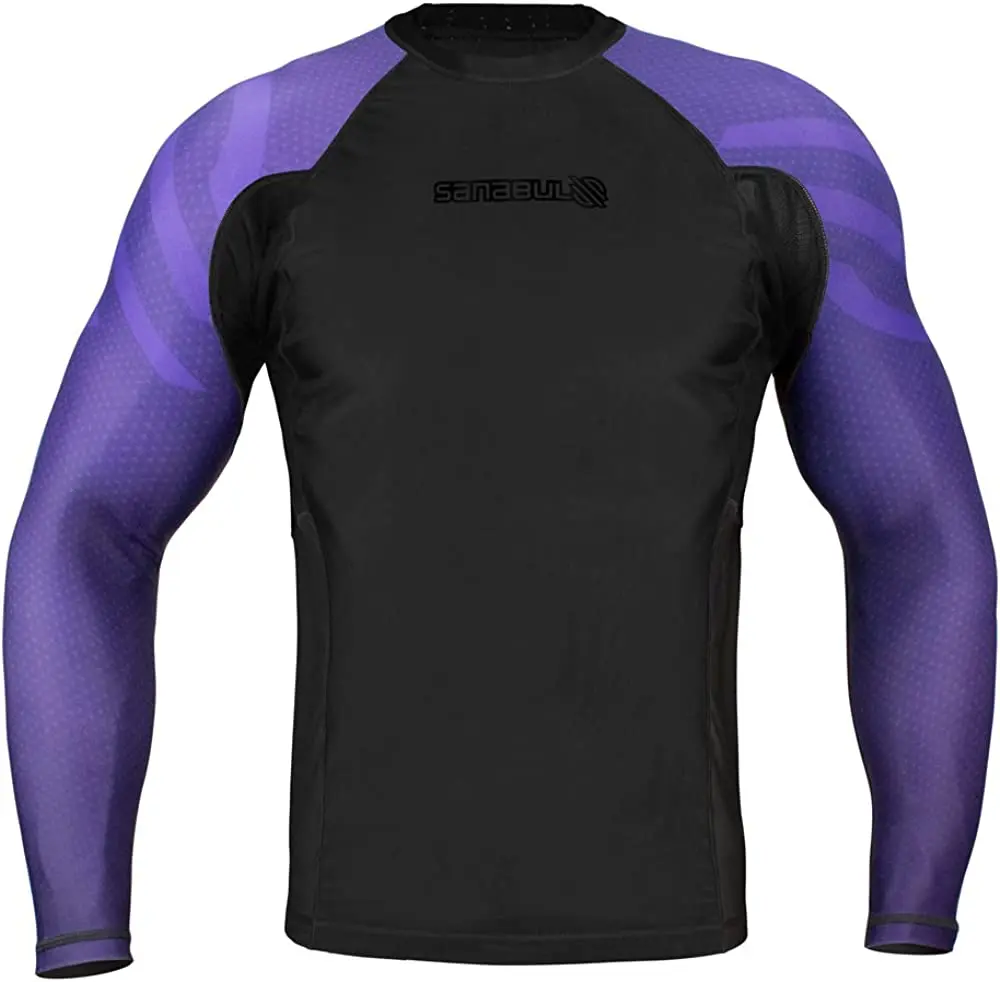 Sanabul Essential Rash Guard Men's Long Sleeve Purple