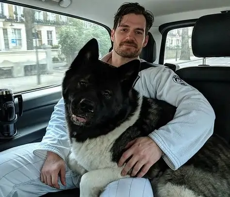 Henry Cavill and his Dog Kal in Side Control