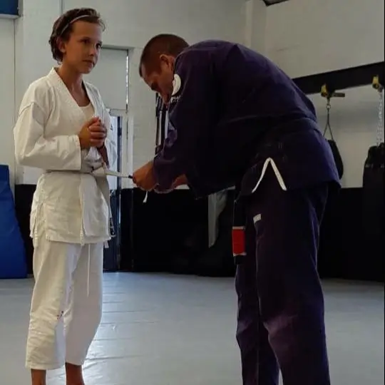 Millie Bobby Brown promoted to Two Stripe BJJ White Belt