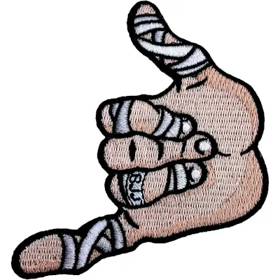 Jiu Jitsu Gi Patch Hand Sign